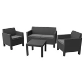 Baštenski set Orlando sa malim stolom grafit CU 2265157